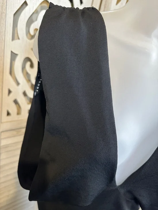 Trouvé Black Deep V sleeveless blouse Size M - Picture 2 of 12